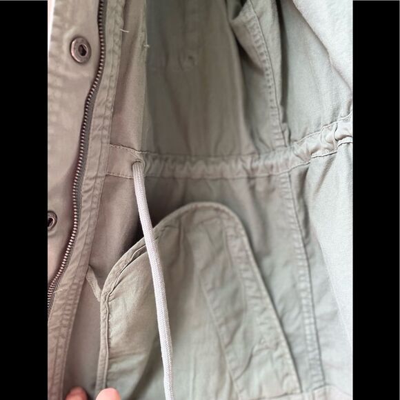 Style & Co green/teal hip length jacket, drawstring, snaps/zipper, brand new, S - Picture 5 of 11